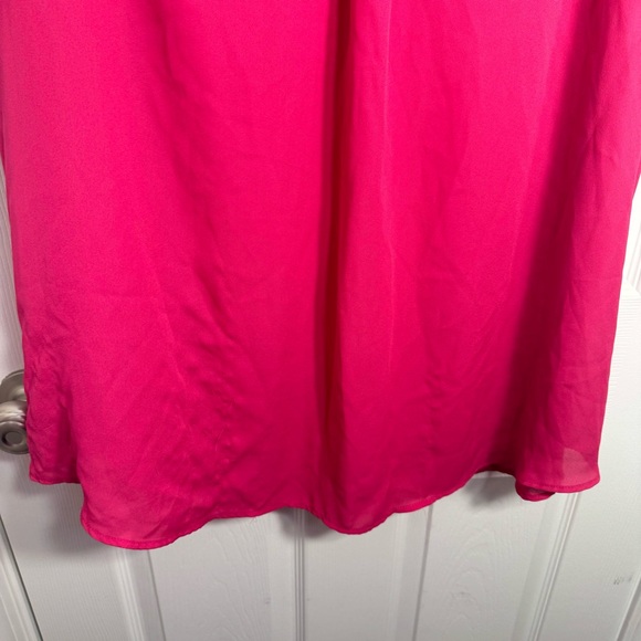 NWOT. Torrid Georgette Pullover bright pink Blouse. Size 4. georgette blouse - Picture 11 of 14